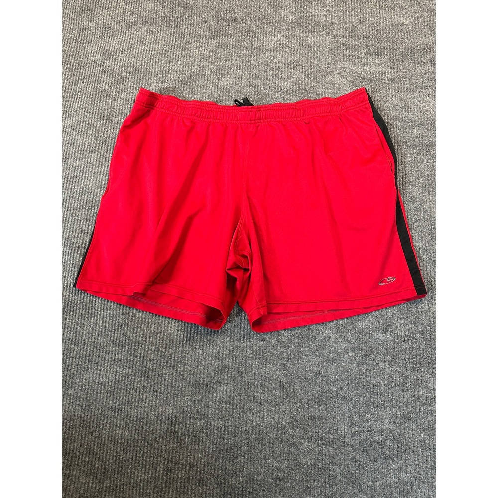 C9 by Champion Athletic Shorts XXL Red Black Stripe Lightweight Performance